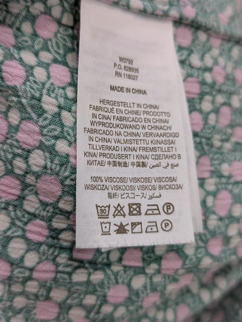 Boden Green Pink Flowers Floral Hi Low Tiered Dress Cottage Core Size 8 Petite